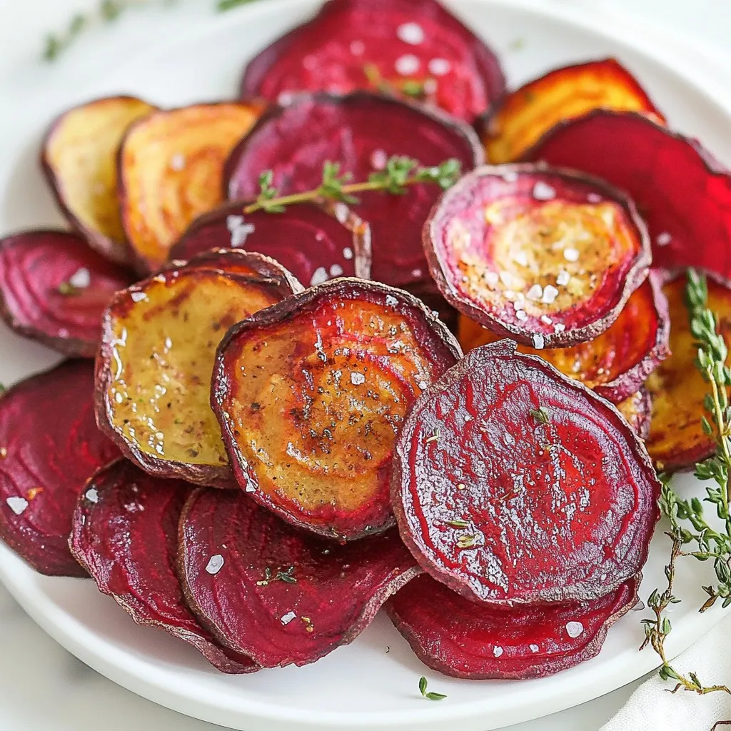 Gesunde Baked Beet Chips Knusprig und Lecker Genießen