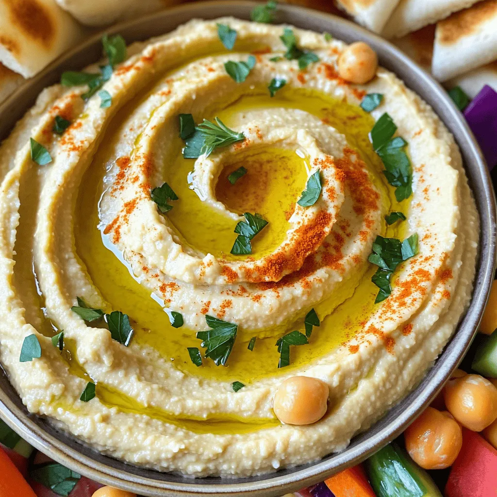 Roasted Garlic Hummus Einfach und Lecker Zubereiten