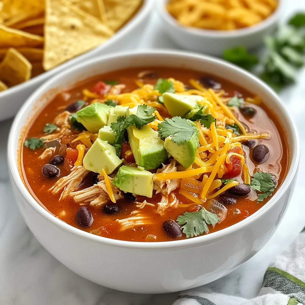 Hähnchen Enchilada Suppe Einfach und Herzhaft Genießen