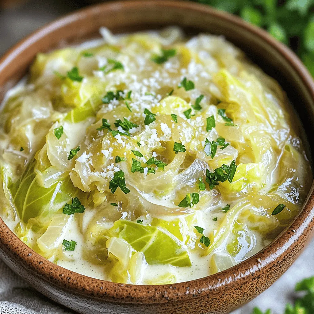 Langsame Küche Slow Cooker Creamed Cabbage Genuss