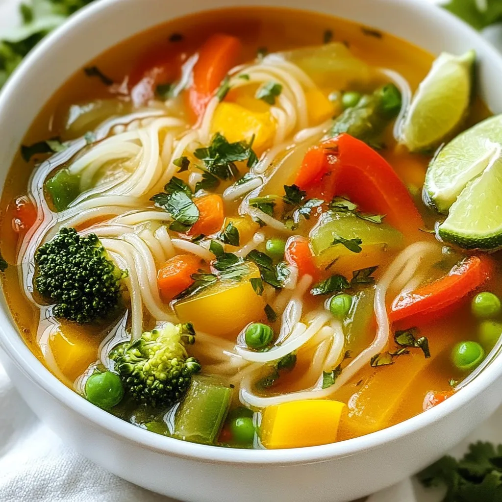 Vegetable Noodle Soup Nahrhafte und schmackhafte Wahl