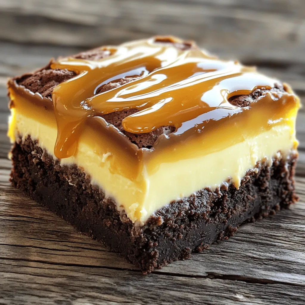 Karamell Brownie Cheesecake Einfach und Lecker Zubereiten