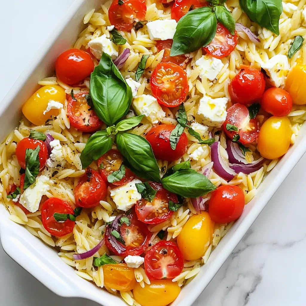 Baked Feta Orzo Einfaches und leckeres Rezept