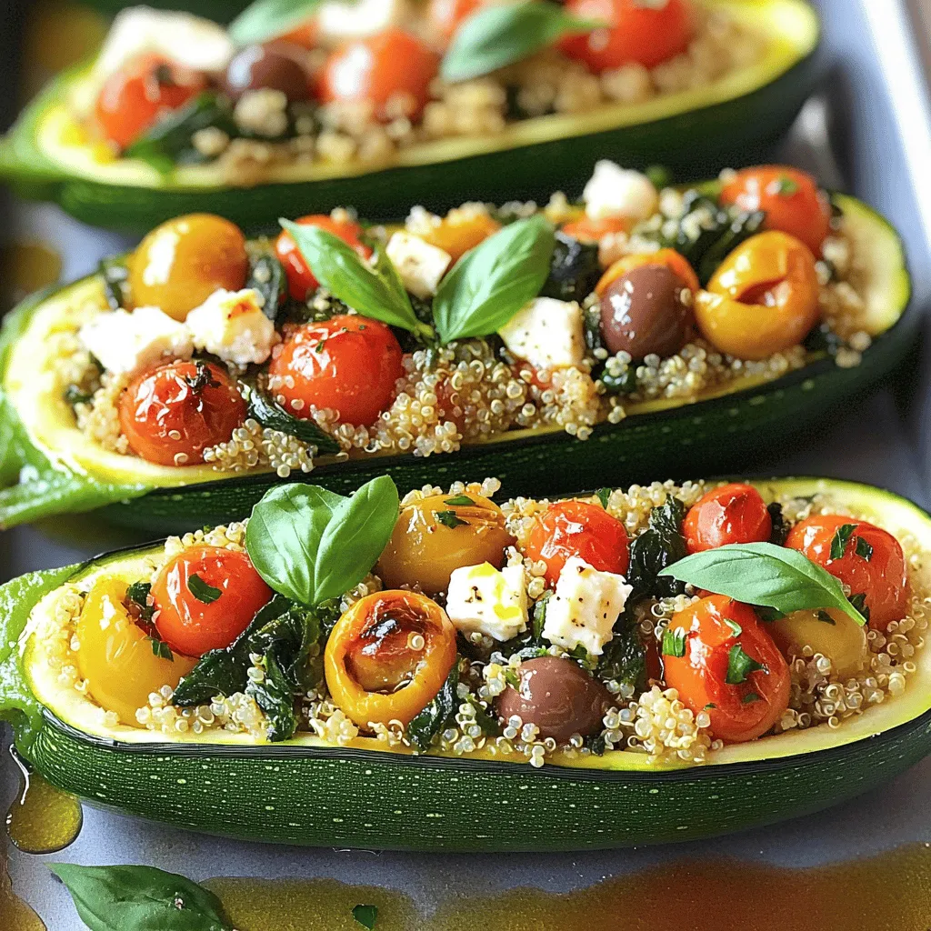 Mediterranean Stuffed Zucchini Gesunde und leckere Mahlzeit