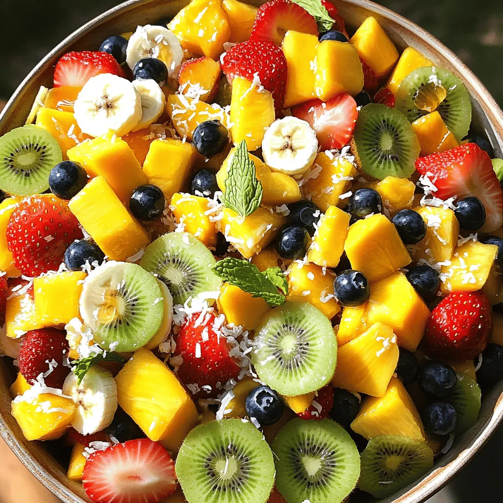 Tropischer Obstsalat Frisch und jederzeit lecker