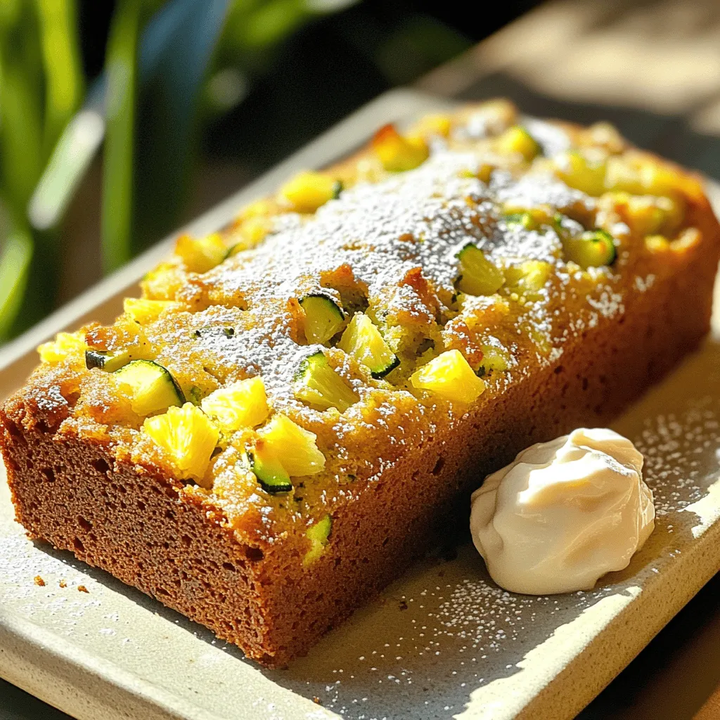 Pineapple Zucchini Bread Frisch und Einfach Backen