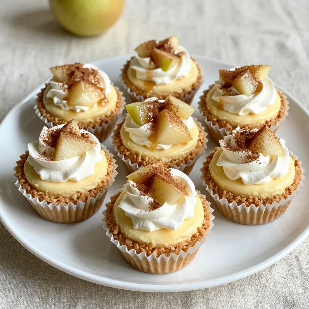Mini Apfel-Käsekuchen Lecker und Einfach Zubereiten