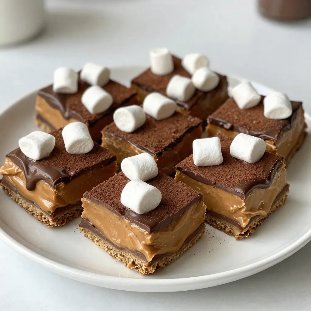 Peanut Butter Marshmallow Squares Köstlicher Genuss