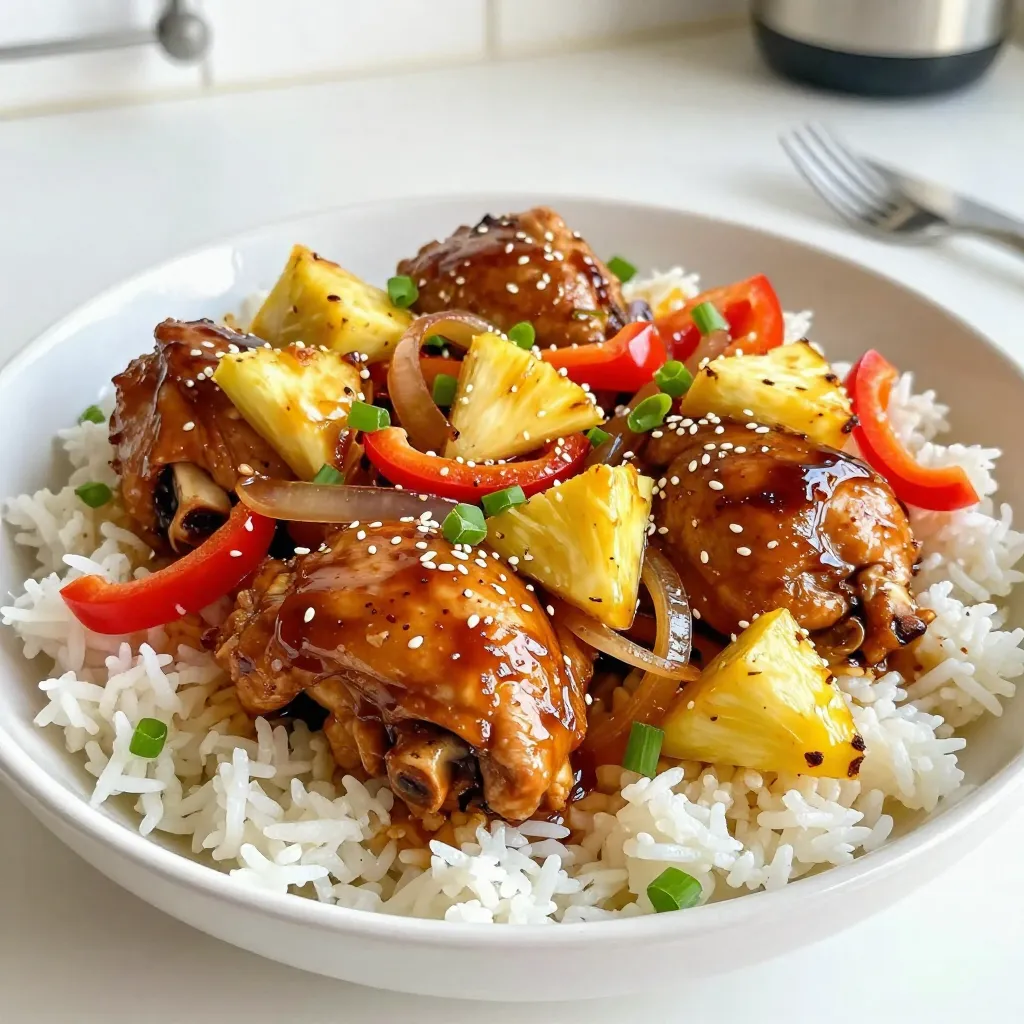 Sweet Hawaiian Crockpot Chicken Einfach und Lecker