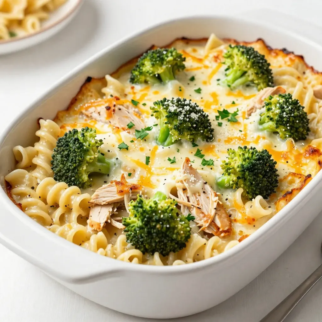 Schmackhafter Chicken &#038; Broccoli Alfredo Bake Rezept