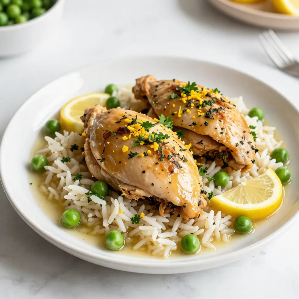Slow Cooker Lemon Herb Chicken and Rice Rezeptidee