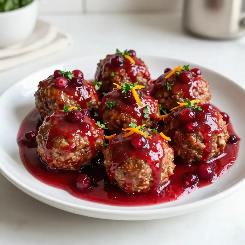 Cranberry Fleischbällchen Schmackhaftes Weihnachtsgericht