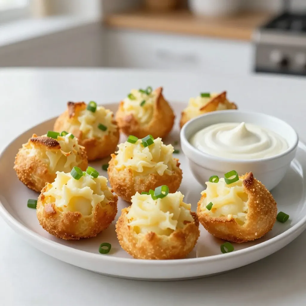 Mashed Potato Cheese Puffs Knusprig und Lecker