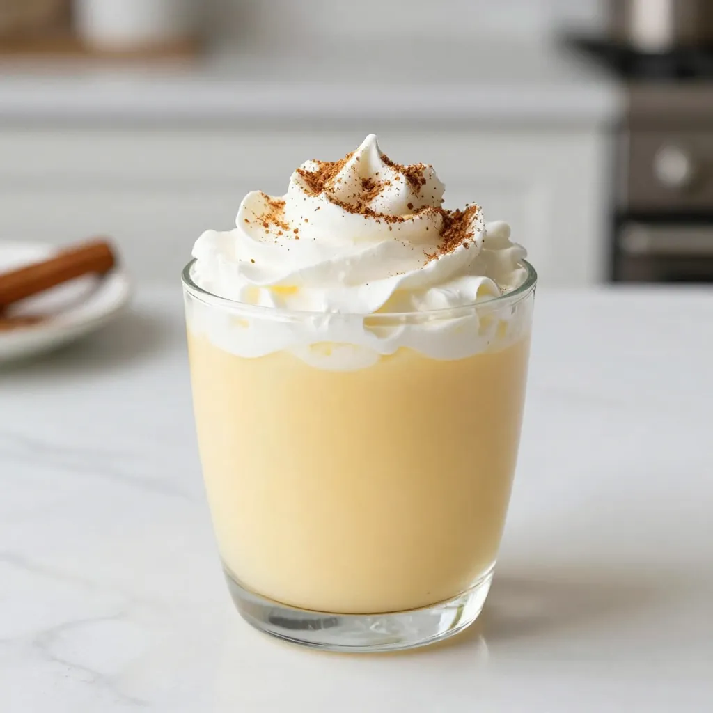 Homemade Holiday Eggnog Einfache und leckere Rezeptidee