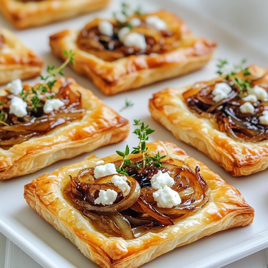 Karamellisierte Zwiebel und Ziegenkäse Törtchen Genuss
