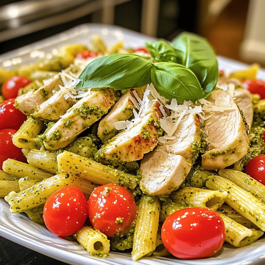Parmesan Chicken Pesto Pasta Schnelle und leckere Mahlzeit
