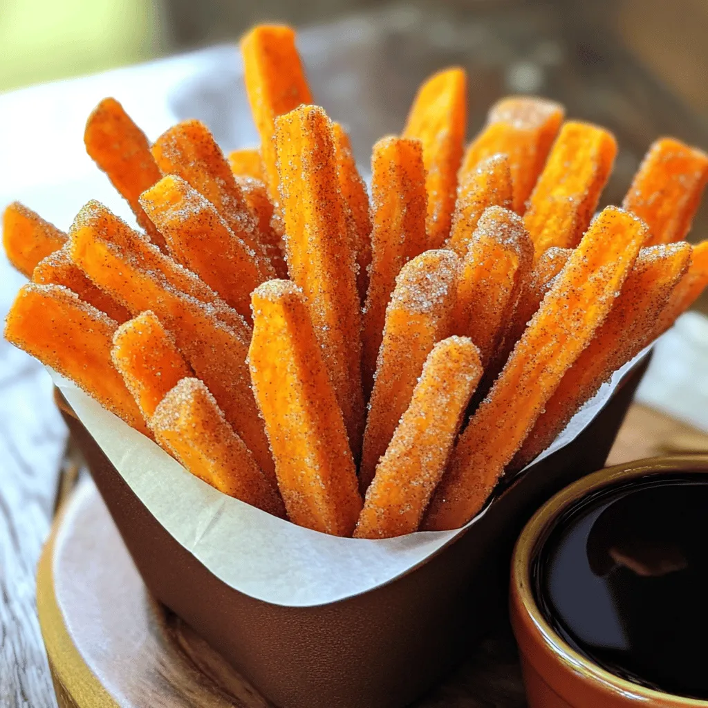 Cinnamon Sugar Sweet Potato Fries Knusprig und Lecker