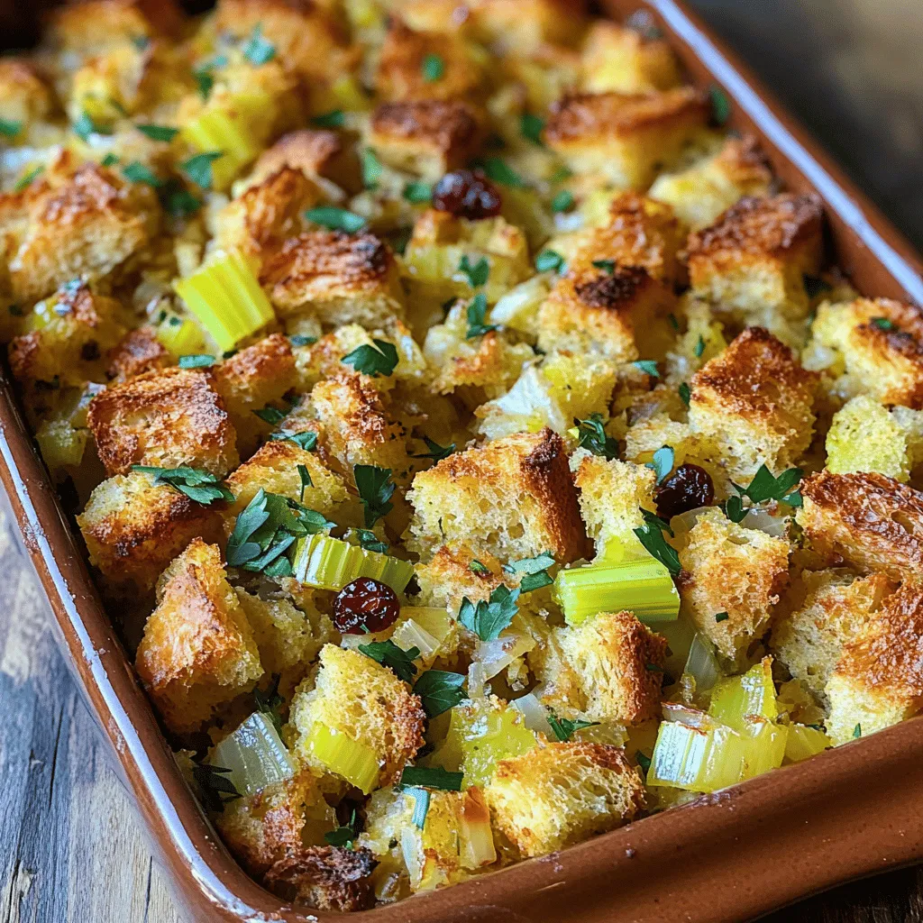 Omas klassische Thanksgiving-Füllung Herzhaft und Einfach