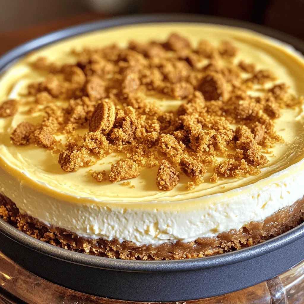 Um einen perfekten Biscoff Cheesecake zu machen, benötige ich einige Zutaten. Für das Rezept brauche ich 250 g Lotus Biscoff Cookies. Diese Kekse geben dem Kuchen seinen besonderen Geschmack. Zudem verwende ich 100 g ungesalzene Butter. Sie sorgt für die Konsistenz des Bodens. 600 g Frischkäse sind wichtig für die cremige Füllung. 150 g Zucker geben süße Noten. Ich brauche auch 2 große Eier, 200 ml saure Sahne und 1 Teelöffel Vanilleextrakt. Eine Prise Salz runde ich das Ganze ab. Schließlich sind 100 g grob zerbröselte Biscoff Cookies für die Dekoration nötig.