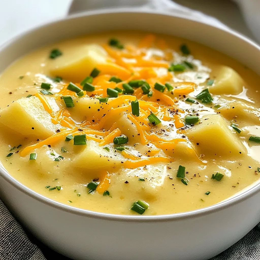 Cheddar Garlic Herb Potato Soup Cremig und Lecker