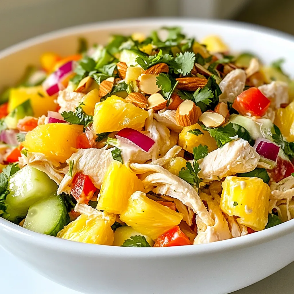Tropical Hawaiian Chicken Salad Einfaches Genussrezept