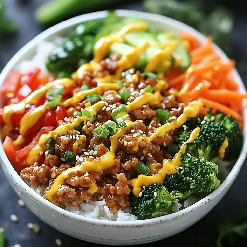 Bang Bang Turkey Rice Bowls Gesund und Einfach Rezept