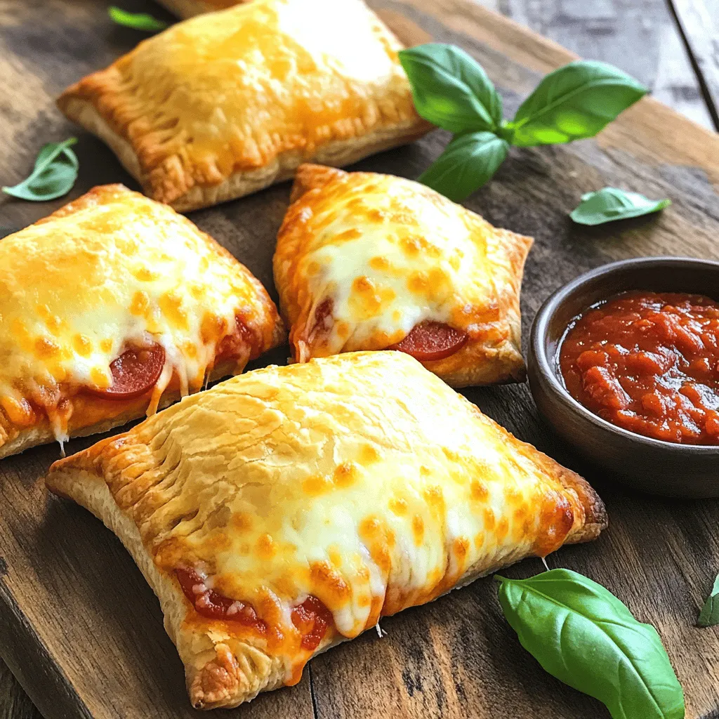 Einfache Easy Cheesy Pizza Pockets Rezeptidee