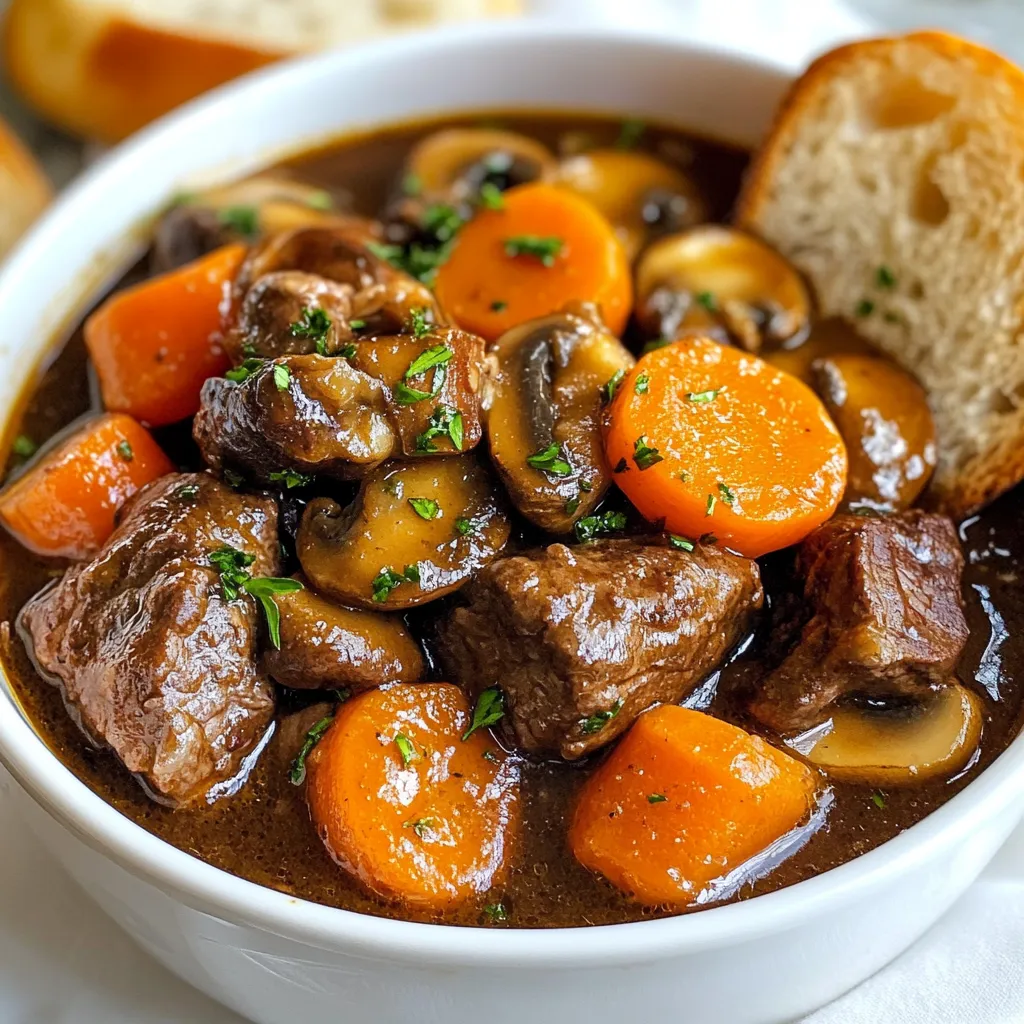 Classic Beef Bourguignon Herzhaftes Rezept für Genuss