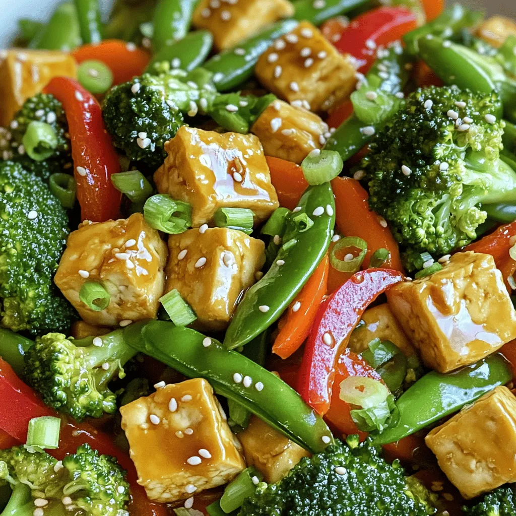 Knuspriger Tofu Stir-Fry Einfaches und Schnelles Rezept