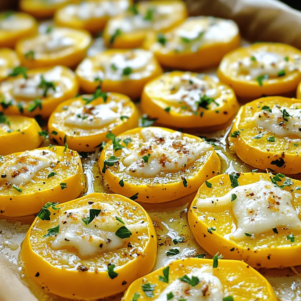 Knoblauchgerösteter Gelber Kürbis Einfaches Rezept