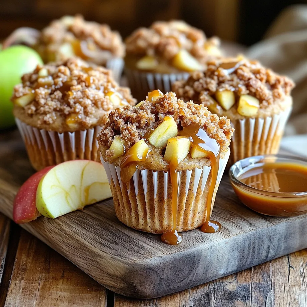 Caramel Apple Streusel Muffins Köstlicher Genuss