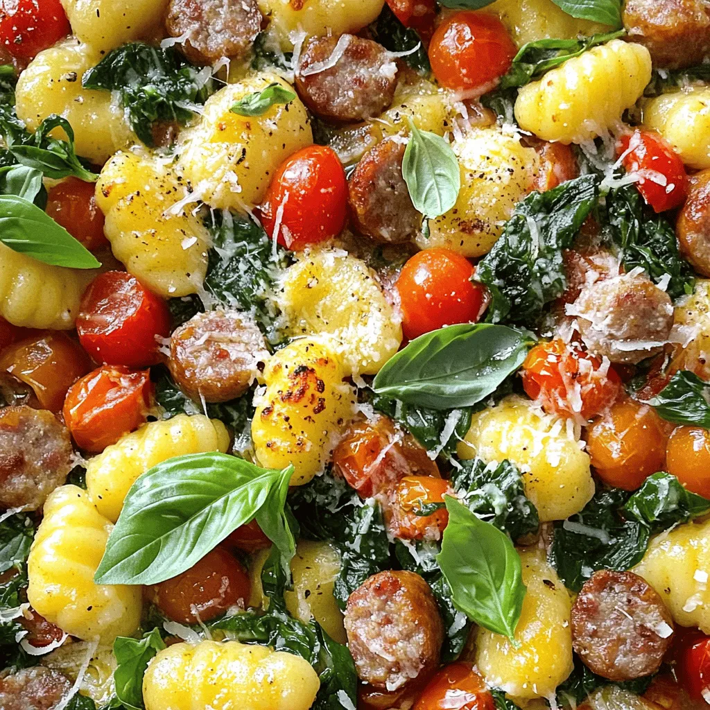 Sheet Pan Tuscan Gnocchi with Sausage Schnell und Lecker