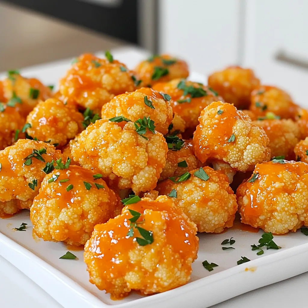 Buffalo Cauliflower Bites Air Fryer Einfach und Lecker