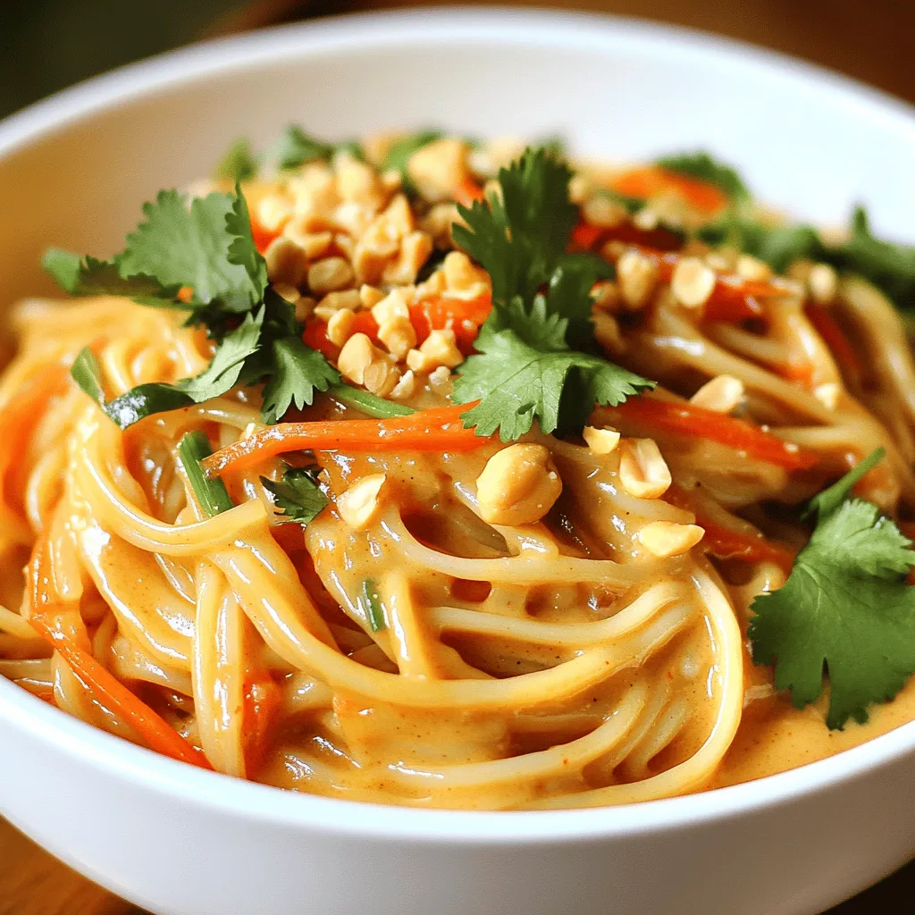 Spicy Thai Peanut Noodles Schnelle und leckere Mahlzeit