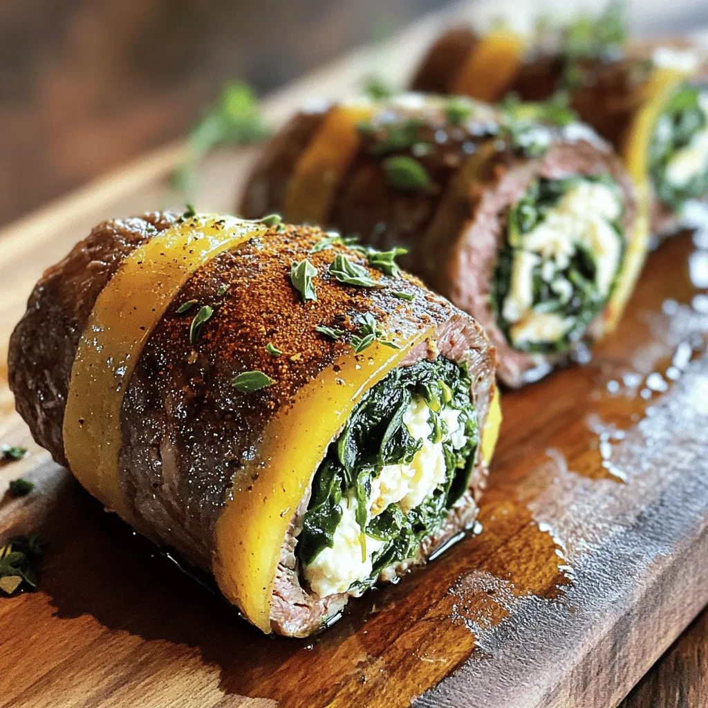 Um gefülltes Flankensteak zuzubereiten, brauchen Sie einige wichtige Zutaten. Für unser gefülltes Flankensteak Rezept benötigen Sie 1 kg Flankensteak, 200 g frischen Spinat, 150 g Ricotta-Käse und 100 g geriebenen Parmesan. Auch 2 gehackte Knoblauchzehen und 1 kleine rote Zwiebel sind wichtig. Gewürze wie 1 Teelöffel getrockneter Oregano und 1 Teelöffel Paprika bringen Geschmack. Salz, Pfeffer und 2 Esslöffel Olivenöl machen das Gericht rund.