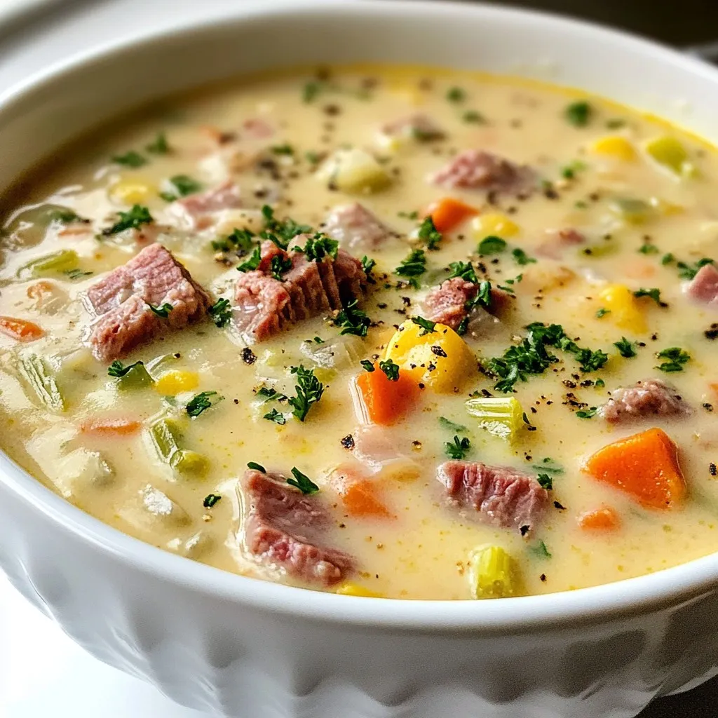 Cremige Reuben-Suppe Einfache und köstliche Rezeptidee