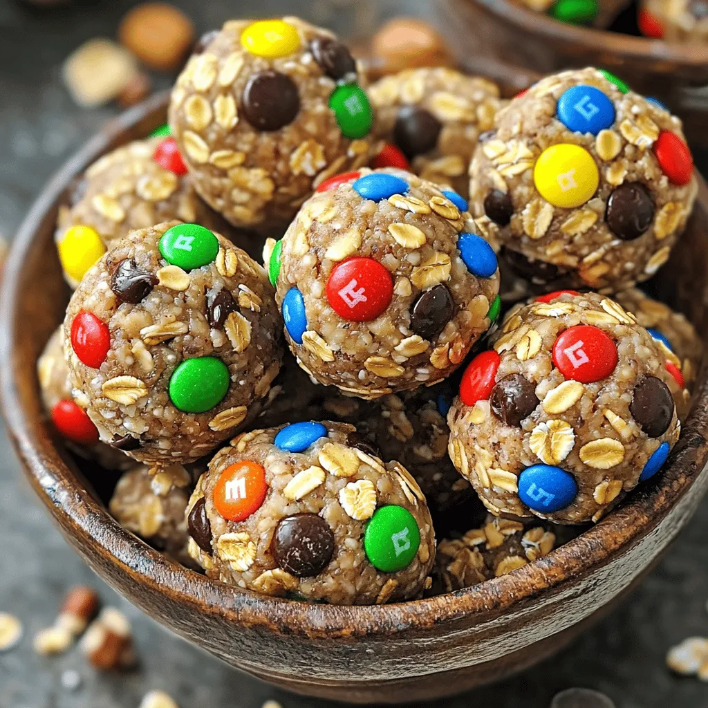 Wholesome Monster Cookie Protein Balls für Snackgenuss
