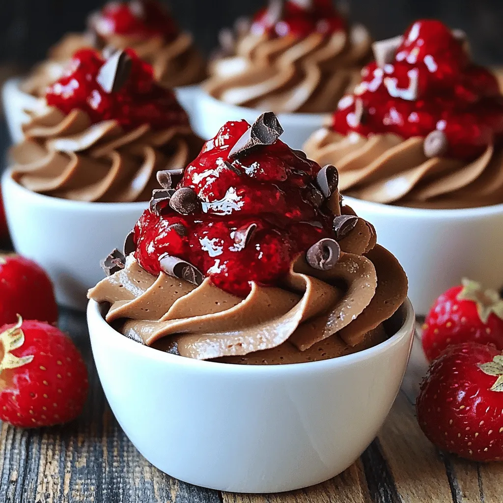 Schokoladenmousse mit Himbeersauce ist ein wahrer Genuss. Um sie selbst zu machen, benötigst du ein paar einfache Zutaten.