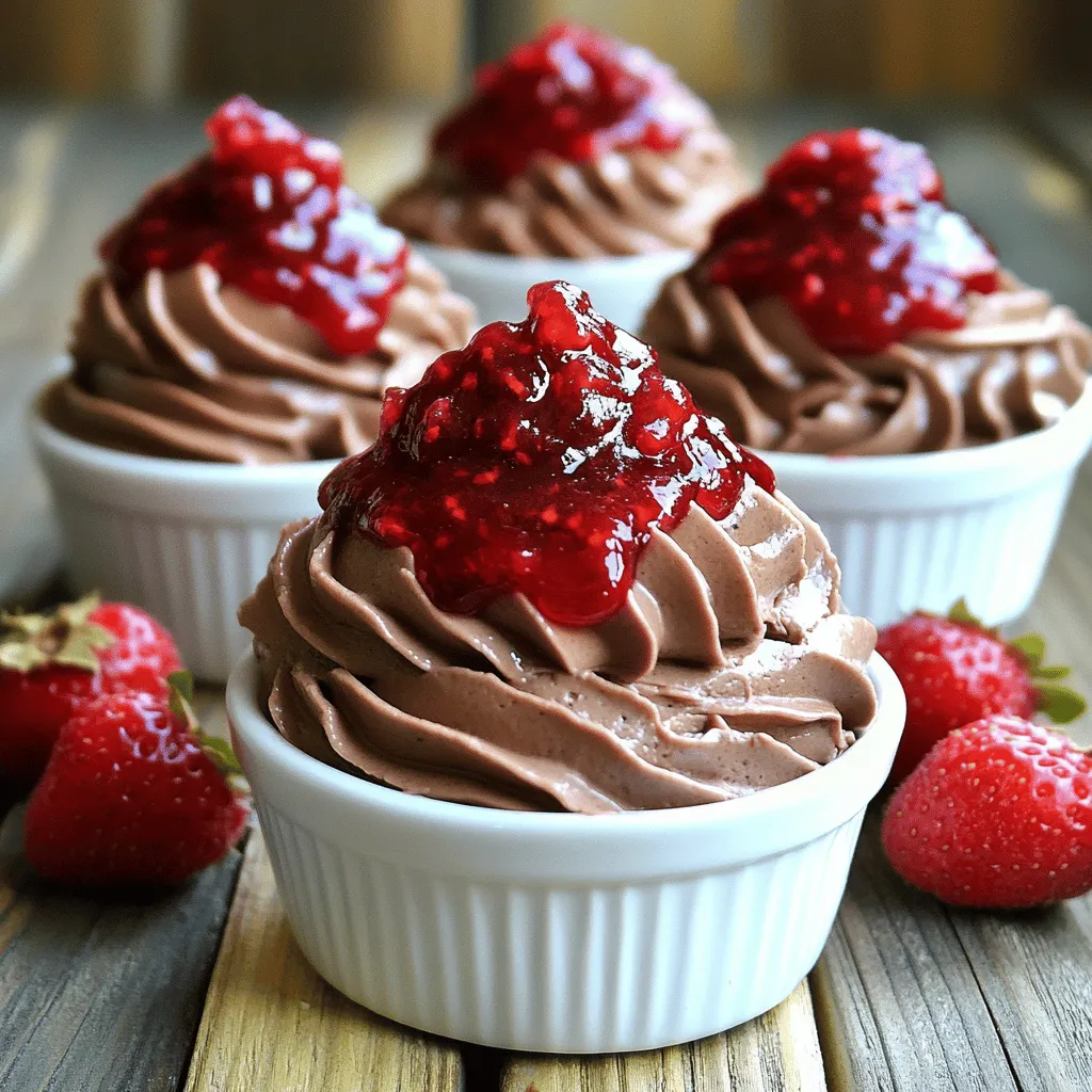 Schokoladenmousse mit Himbeersauce Genussvoll selbst machen