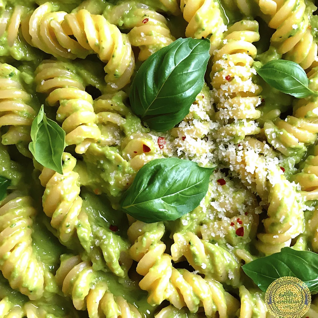 Cremige Avocado Pasta Swirls Lecker und Einfach