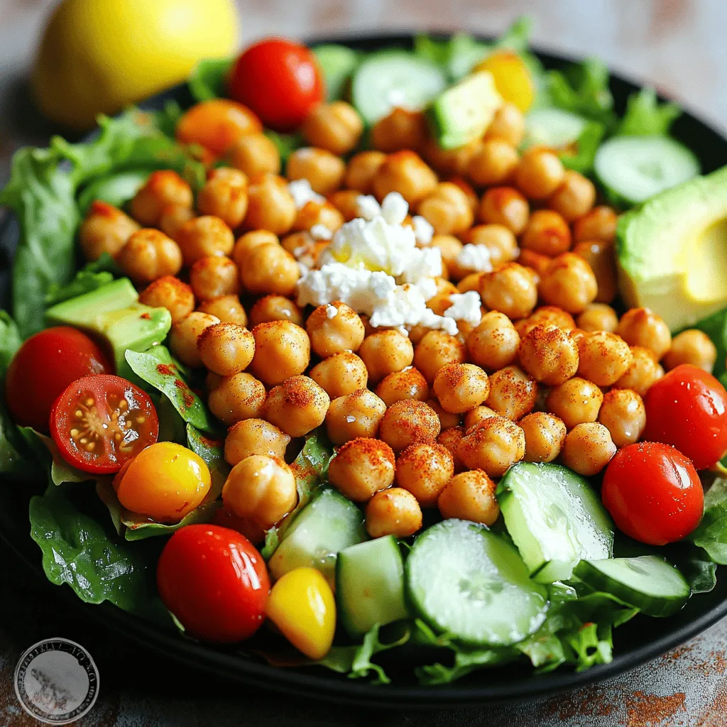 Crispy Chickpea Salad Vital und Nahrhaft Genießen