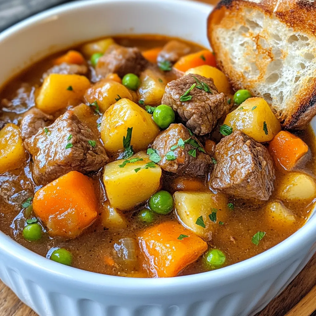 Herzhafter Rinder-Eintopf Einfache und köstliche Mahlzeit