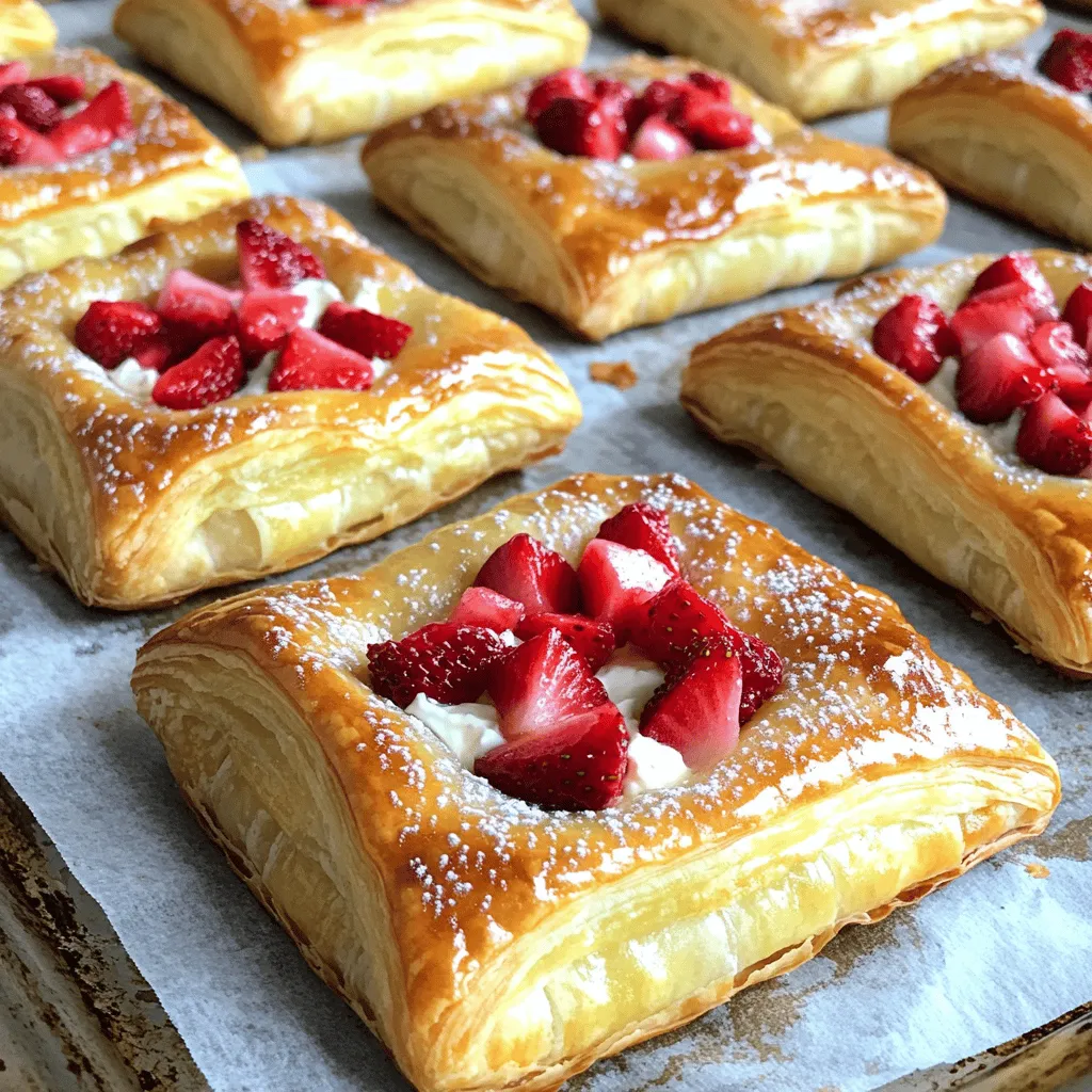 Einfache Erdbeer-Frischkäse-Dänische für alle