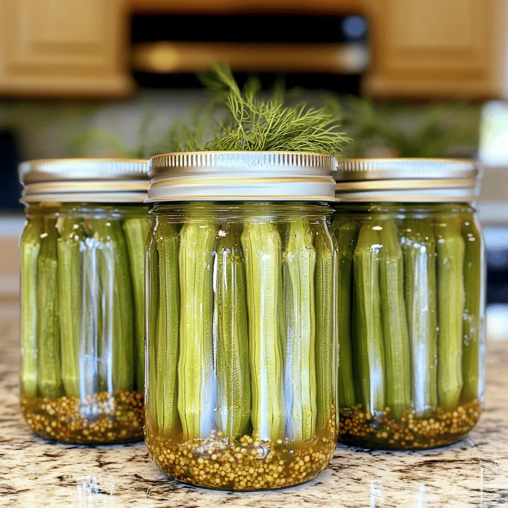 Southern Pickled Okra Einfache und leckere Anleitung