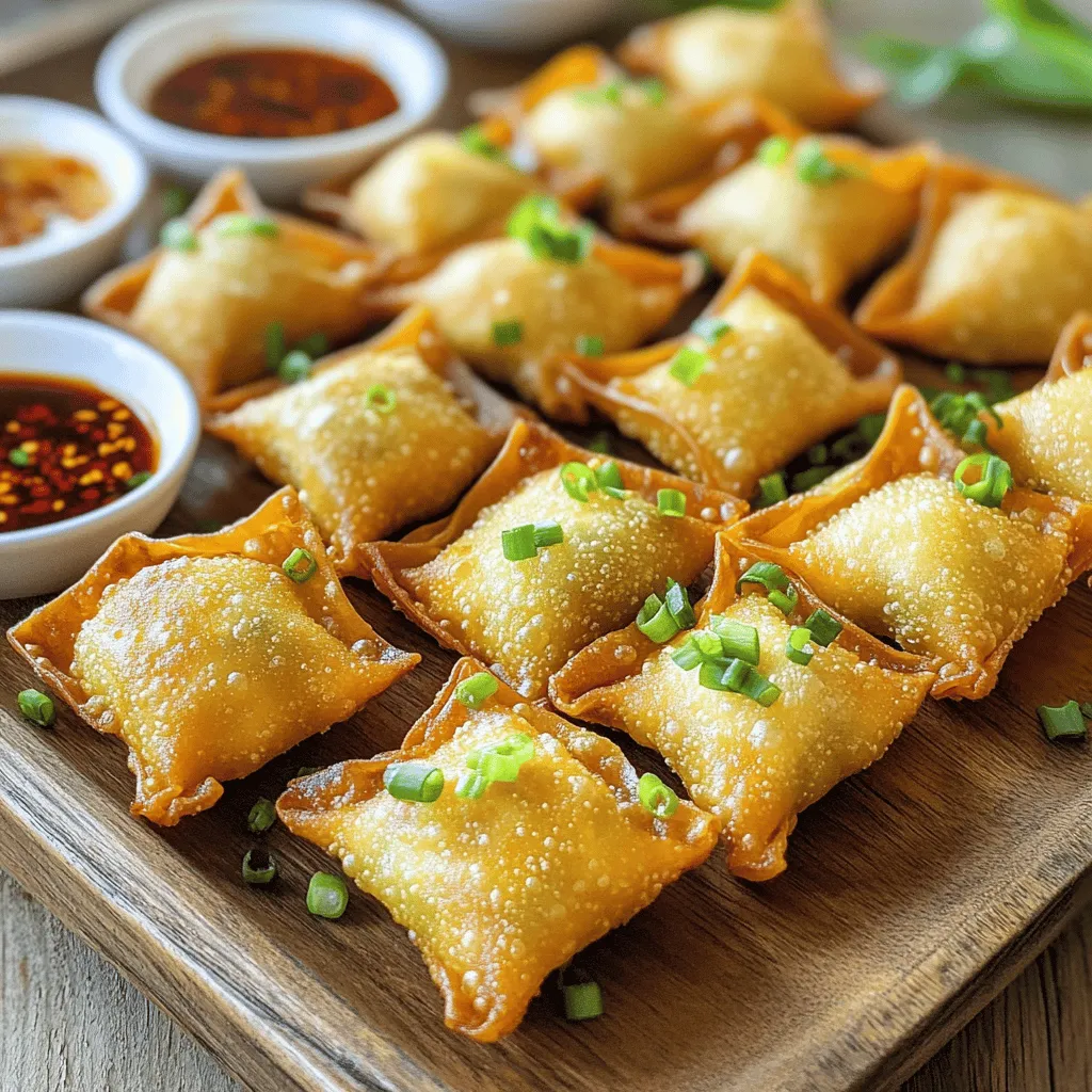 Für die Wontons brauchen Sie: - 450 g Schweinehackfleisch - 2 Esslöffel Sojasauce - 1 Esslöffel Sesamöl - 1 Esslöffel frischer Ingwer, fein gehackt - 2 Knoblauchzehen, fein gehackt - 1 Esslöffel Sriracha (nach Geschmack anpassen) - 1/2 Teelöffel rote Pfefferflocken (optional für extra Schärfe) - 1 Frühlingszwiebel, fein gehackt - 1 Packung Wonton-Wrapper (ca. 50 Stück) - Salz und Pfeffer nach Geschmack - Wasser (zum Versiegeln der Wontons) - Pflanzenöl zum Frittieren Diese Zutaten sorgen für einen tollen Geschmack. Das Schweinefleisch ist die Hauptzutat. Es gibt viel Geschmack durch Sojasauce und Sesamöl. Frischer Ingwer und Knoblauch bringen einen besonderen Kick. Sriracha und Pfefferflocken fügen Schärfe hinzu. Gewürze sind wichtig für den Geschmack. Sojasauce gibt Umami. Sesamöl hat einen nussigen Geschmack. Ingwer bringt Frische. Knoblauch macht alles besser. Sriracha gibt den Wontons ihre Würze. Die roten Pfefferflocken sind für die, die es scharf mögen. Für die Dips benötigen Sie: - Sojasauce - Chilisoße Diese Dips sind einfach, aber lecker. Sojasauce passt perfekt zu den Wontons. Chilisoße bringt mehr Schärfe. Sie können die Dips selbst anpassen. Probieren Sie verschiedene Soßen, um Ihren eigenen Geschmack zu finden.Beginnen Sie mit der Füllung. Nehmen Sie eine große Schüssel. Fügen Sie das Schweinehackfleisch, die Sojasauce und das Sesamöl hinzu. Geben Sie den frisch gehackten Ingwer und den Knoblauch dazu. Jetzt kommt die Sriracha. Passen Sie die Menge nach Ihrem Geschmack an. Wenn Sie es schärfer mögen, fügen Sie die roten Pfefferflocken hinzu. Schließlich mischen Sie die gehackte Frühlingszwiebel hinein. Gewürze mit Salz und Pfeffer ergänzen. Mischen Sie alles gut, bis die Zutaten gleichmäßig verteilt sind. Stellen Sie Ihren Arbeitsplatz mit den Wonton-Wrappers bereit. Nehmen Sie einen Wrapper und legen Sie etwa einen Teelöffel der Füllung in die Mitte. Befeuchten Sie Ihre Finger mit Wasser und befeuchten Sie die Ränder des Wrappers. Klappen Sie den Wrapper über die Füllung. Formen Sie ein Dreieck und drücken Sie die Luft heraus. Drücken Sie die Ränder fest zusammen. Für eine traditionelle Form bringen Sie die Ecken des Dreiecks zusammen. Befeuchten Sie die Kanten und drücken Sie sie fest, um sie zu versiegeln. Wiederholen Sie den Vorgang, bis die Füllung aufgebraucht ist. Erhitzen Sie in einer großen Pfanne etwa einen Zentimeter Pflanzenöl. Stellen Sie die Hitze auf mittel bis hoch. Wenn das Öl heiß ist, fügen Sie die Wontons portionsweise hinzu. Achten Sie darauf, die Pfanne nicht zu überfüllen. Frittieren Sie die Wontons 3-4 Minuten auf jeder Seite. Sie sollten goldbraun und knusprig sein. Verwenden Sie einen Schaumlöffel, um sie herauszunehmen. Lassen Sie die Wontons auf einem mit Küchenpapier ausgelegten Teller abtropfen. Servieren Sie die würzigen Schweinefleisch-Wontons heiß. Dippen Sie sie in Sojasauce oder Chilisoße.Um perfekte Wontons zu machen, sollten Sie ein paar Dinge beachten. Zuerst ist es wichtig, die Füllung nicht zu überfüllen. Ein Teelöffel pro Wrapper reicht. Überfüllen macht das Schließen schwer. Achten Sie auf die Ränder des Wontons. Diese müssen feucht sein, um gut zu kleben. Wenn Sie die Ränder nicht richtig versiegeln, können die Wontons beim Frittieren aufplatzen. Eine weitere häufige Fehlerquelle ist die Hitze des Öls. Zu heißes Öl brennt die Wontons außen, während sie innen roh bleiben. Wenn Sie mehr Schärfe mögen, haben Sie viele Optionen. Fügen Sie mehr Sriracha zur Füllung hinzu. Sie können auch frische Chilis in die Mischung geben. Das steigert den Geschmack und die Schärfe. Ein weiterer Trick ist, rote Pfefferflocken zu verwenden. Diese sind einfach zu dosieren und geben einen schönen Kick. Denken Sie daran, die Schärfe nach Ihren Vorlieben anzupassen. Beginnen Sie mit wenig und probieren Sie die Mischung. Frische Zutaten machen den Unterschied. Verwenden Sie frisches Gemüse wie Frühlingszwiebeln und Ingwer. Diese Zutaten geben den Wontons einen tollen Geschmack. Frisches Schweinehackfleisch ist ebenfalls wichtig. Achten Sie darauf, dass es von guter Qualität ist. Je frischer die Zutaten, desto besser das Endergebnis. Dies trägt auch zur Textur bei. Frische Zutaten sorgen für einen tollen Biss und einen leckeren Duft, der Sie an die asiatische Küche erinnert.{{image_4}} Wenn Sie kein Fleisch essen, können Sie die Füllung leicht ändern. Probieren Sie eine Mischung aus Gemüse und Tofu. Nehmen Sie zum Beispiel: - 200 g fester Tofu - 1 Tasse fein gehacktes Gemüse (z. B. Karotten, Brokkoli) - 2 Esslöffel Sojasauce - 1 Esslöffel Sesamöl - 1 Esslöffel frischer Ingwer, fein gehackt - 2 Knoblauchzehen, fein gehackt Zerkleinern Sie den Tofu und braten Sie ihn leicht an. Fügen Sie dann das Gemüse und die Gewürze hinzu. Diese Mischung hat einen tollen Geschmack und passt perfekt in die Wontons. Seien Sie kreativ mit Füllungen! Sie können verschiedene Fleischsorten oder auch Meeresfrüchte verwenden. Probieren Sie: - Rinderhackfleisch mit einer Prise Kreuzkümmel - Garnelen mit frischem Koriander und Limette - Pilze mit Sojasauce und Frühlingszwiebeln Jede Füllung bringt ihren eigenen Geschmack. Experimentieren Sie, um Ihre Lieblingskombination zu finden. Die Präsentation macht viel aus. Servieren Sie die Wontons auf einem schönen Teller. Hier sind einige Ideen für Beilagen: - Frischer Salat mit einer leichten Vinaigrette - Reis oder Quinoa als Beilage - Gedämpftes Gemüse für mehr Farbe Dips sind wichtig! Neben Sojasauce können Sie auch süße Chilisauce oder Erdnusssauce verwenden. Diese geben den Wontons einen extra Kick. Für das vollständige Rezept schauen Sie sich die Würzige Schweinefleisch-Wontons an. Wenn du Wontons übrig hast, lass sie zuerst abkühlen. Platziere sie dann in einen luftdichten Behälter. Du kannst sie bis zu drei Tage im Kühlschrank lagern. Achte darauf, dass die Wontons nicht aneinander kleben. Bedecke sie mit einem Tuch, bevor du den Deckel aufsetzt. So bleiben sie frisch. Um Wontons einzufrieren, lege die ungekochten Wontons auf ein Backblech. Achte darauf, dass sie sich nicht berühren. Friere sie etwa eine Stunde ein. Danach kannst du die Wontons in einen Gefrierbeutel umfüllen. So bleiben sie bis zu drei Monate haltbar. Wenn du sie später kochen möchtest, nimm sie einfach direkt aus dem Gefrierfach. Du musst sie nicht auftauen. Um Wontons aufzuwärmen, erhitze etwas Öl in einer Pfanne. Gib die Wontons hinein und brate sie für etwa zwei bis drei Minuten. So werden sie wieder knusprig. Du kannst sie auch im Ofen bei 180 Grad für zehn Minuten aufwärmen. Das hält die Textur und den Geschmack frisch. Wontons können im Kühlschrank etwa 2-3 Tage aufbewahrt werden. Ich empfehle, sie in einem luftdichten Behälter zu lagern. So bleiben sie frisch. Achte darauf, sie vor dem Essen gut zu erhitzen. Ja, die Füllung lässt sich leicht anpassen. Du kannst Rindfleisch, Hähnchen oder Gemüse verwenden. Für eine vegetarische Option nimm Tofu oder Pilze. Experimentiere mit Gewürzen und Kräutern für neuen Geschmack. Wenn du keine Wonton-Wrappers hast, kannst du Teig selbst machen. Mische Mehl, Wasser und ein Ei. Rolle den Teig dünn aus und schneide ihn in Quadrate. Du kannst auch Frischhaltefolie oder Reispapier verwenden.wontons sind ein echter genuss. wir haben die besten zutaten vorbereitung und das formen behandelt. schritte einfach machen spa du hast auch viele tipps variationen gesehen deine besser machen. denk daran frische wichtig. lagere reste so dass sie gut bleiben. mit dem wissen aus diesem artikel kannst tolle lass deiner kreativit freien lauf genie kochen data-pin-media=