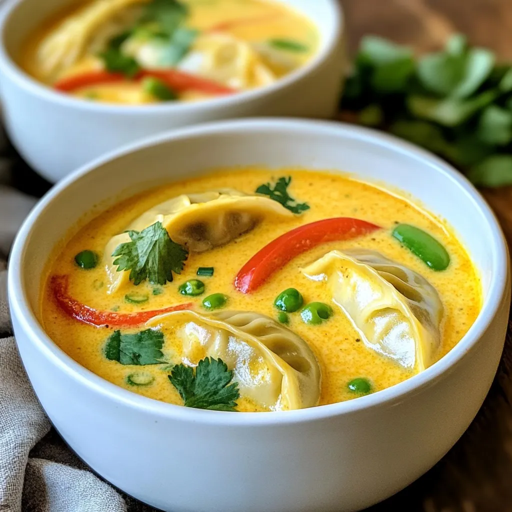 Thai Potsticker Coconut Soup Schnelle und leckere Option