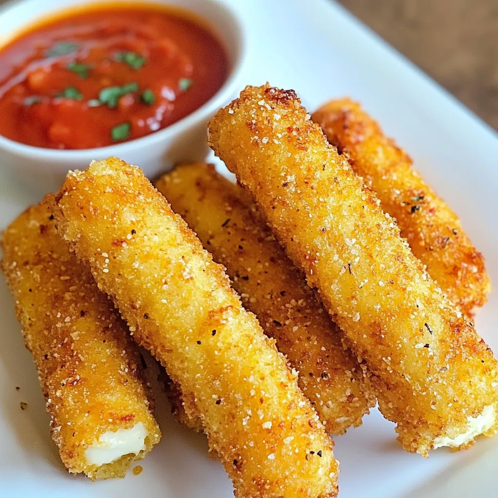 Keto Mozzarella Sticks Knusprig und Einfach Selbermachen