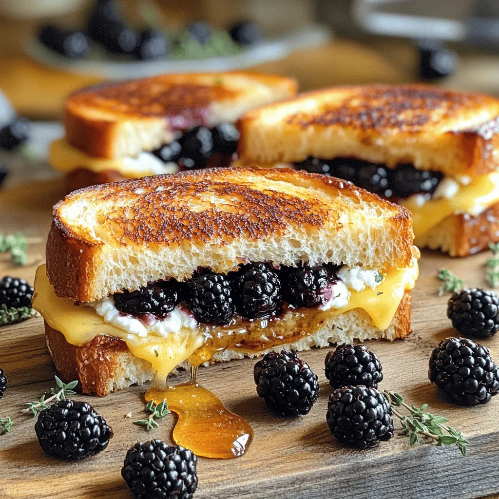 Schmackhafter Blackberry &#038; Goat Cheese Grillkäse