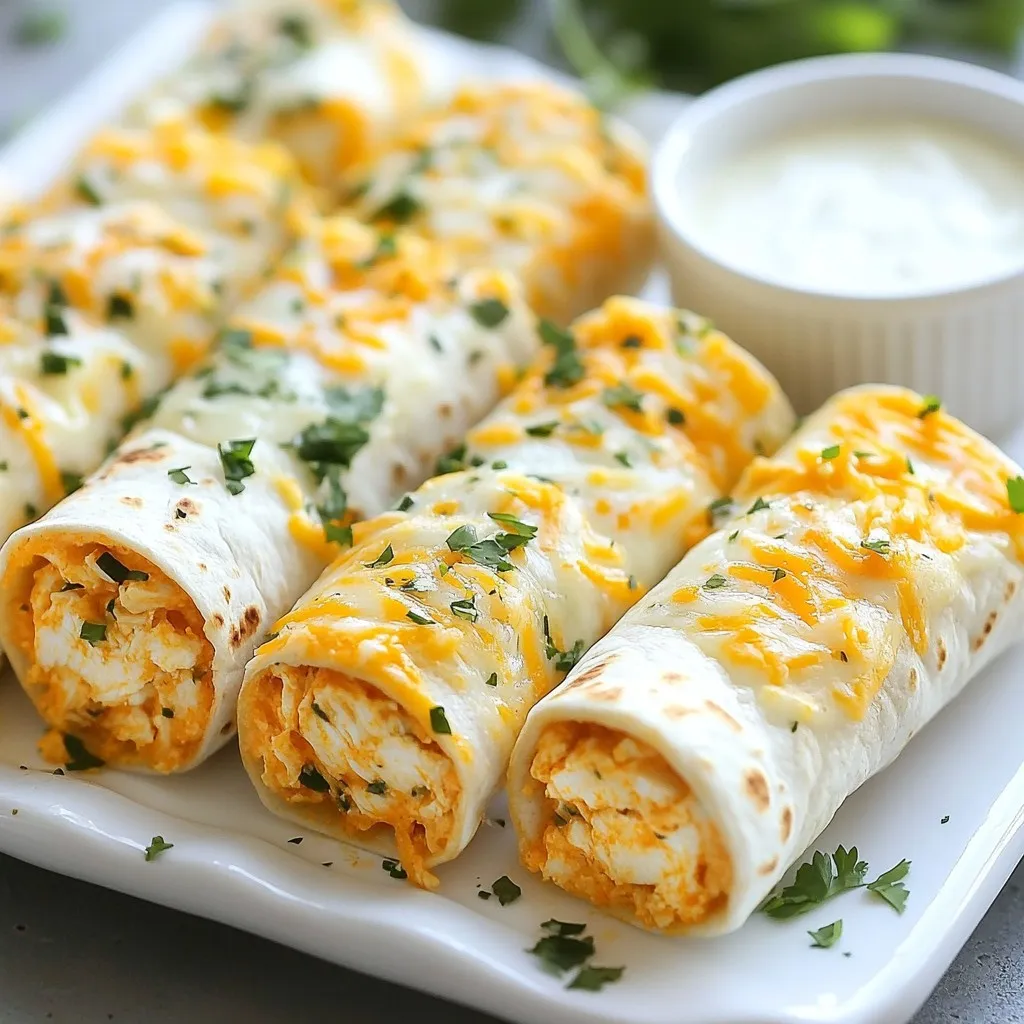 Buffalo Chicken Dip Roll-Ups Einfache und leckere Snacks