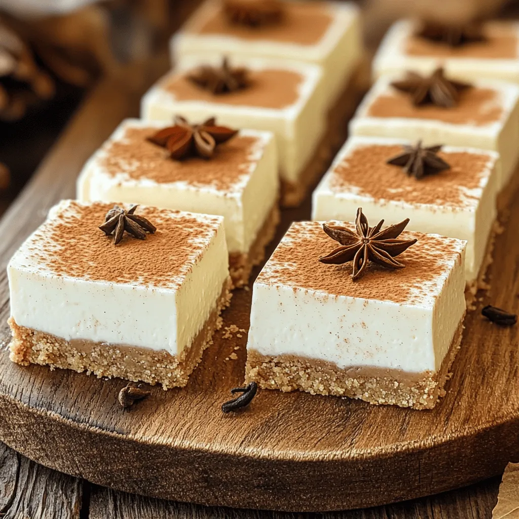 No Bake Chai Latte Cheesecake Bars Einfach und Lecker